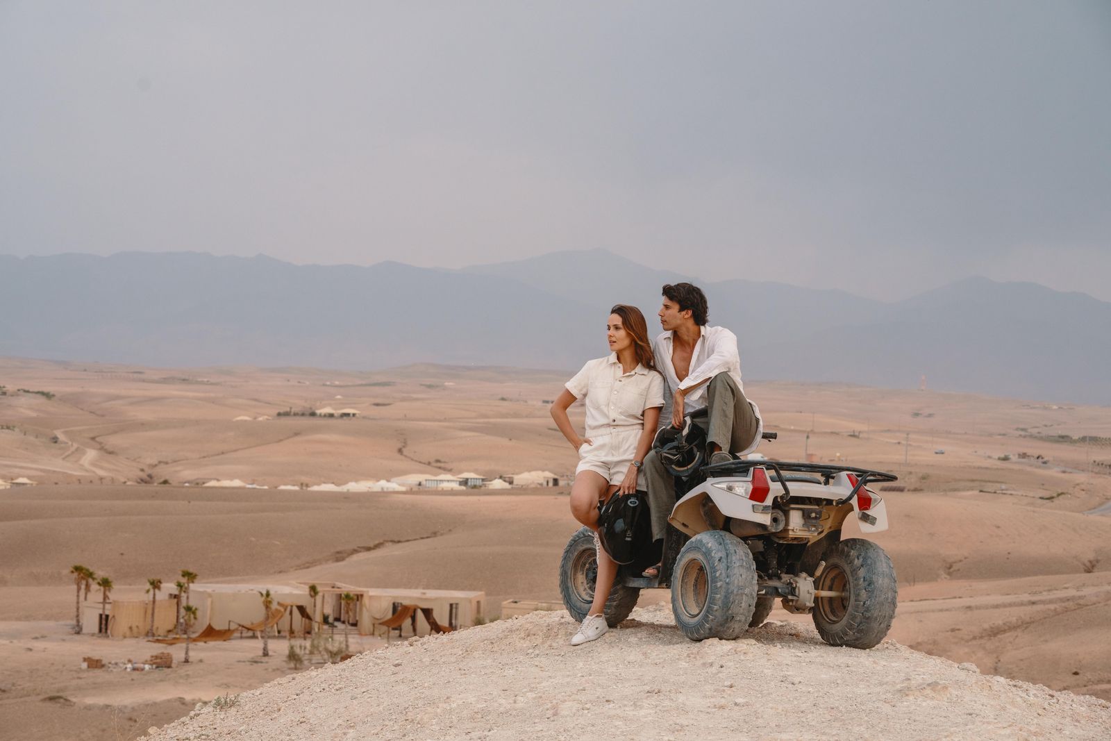 Quad biking in the Agafay desert