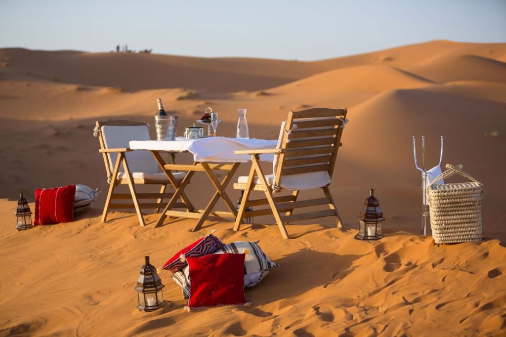 breakfast at agafay desert
